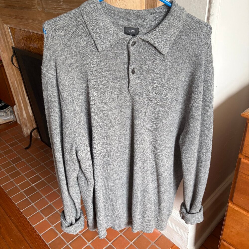 J. Crew Men's Collared Sweater (hole in shoulder)